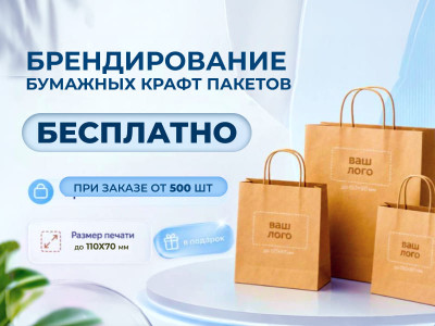 Бесплатное брендирование пакетов крафт для бизнеса в Челябинске — выгодное предложение для компаний