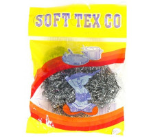 Губка металлическая на блистере SOFT TEX 12