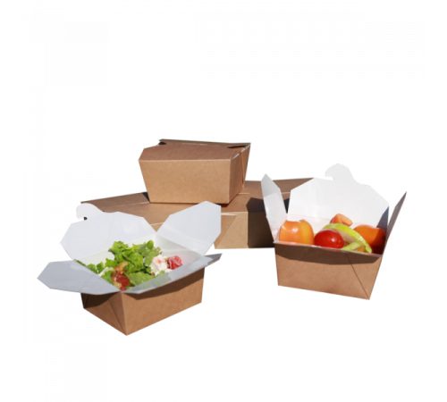 Упаковка ECO FOLD BOX 900мл для лапши и вторых блюд (168x132x53) (уп60/кор240)