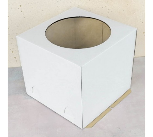 Коробка для торта 300*300*300мм с окном