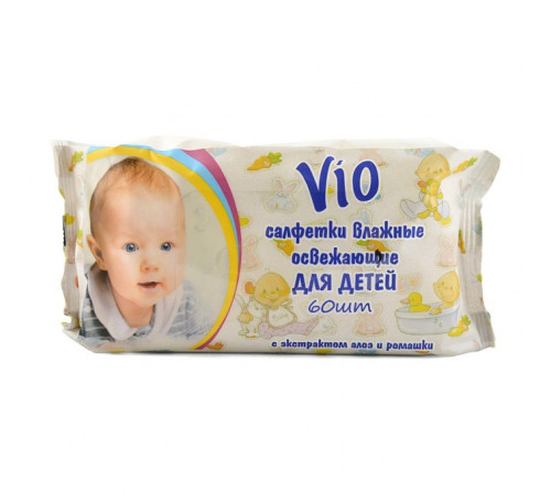Салфетки влажные 60шт детские VIO