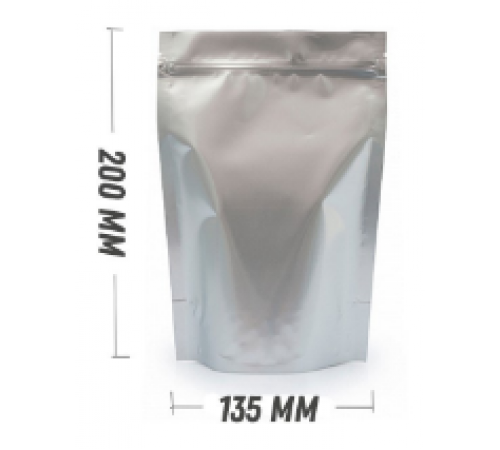 Пакет дой-пак 135*200мм метал зип-лок 92мкм (50/300)