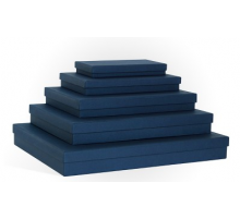 Коробка подарочная 250*150*35 тиснение ЛЕН синий