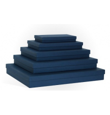 Коробка подарочная 350*250*45 тиснение ЛЕН синий