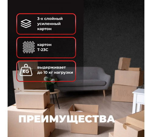 Коробка картонная 200*185*130 Т23С